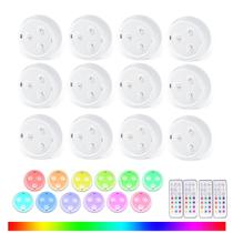 Puck Lights QQLXST 13 cores variáveis com controle remoto x6 Puck Lights QQLXST 13 cores variáveis com controle remoto x6