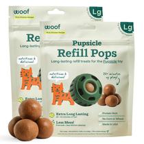 Pucolé Dog Treat Pops WOOF para picolés grandes, 7 unidades