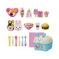 Pudim brinquedo de alimentação geléia morango pudim caixa de armazenamento conjunto brinquedo Pudim brinquedo de alimentação geléia morango pudim caixa de armazenamento conjunto brinquedo