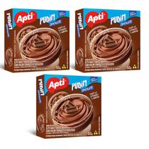 Pudim Chocolate Cremoso Kit com 3 Sobremesas