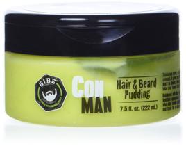 Pudim de cabelo e barba GIBS Con Man Leave-In Condicionador 220mL