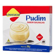 Pudim Lowçucar Zero Açúcares Sabor Baunilha 25g