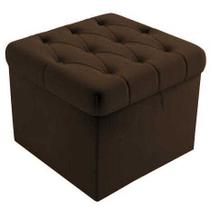 Puf Baú Capitonê 51 cm