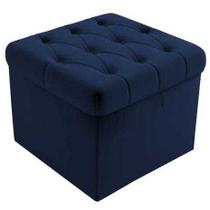Puf Baú Capitonê 51 cm