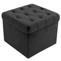 Puf Baú Capitonê 51 cm Puf Baú Capitonê 51 cm