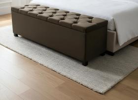 Puf Baú Estofado Em Capitonê Queen 160x40x45cm Marrom Escuro - Produto de Alta Qualidade e Conforto Puf Baú Estofado Em Capitonê Queen 160x40x45cm Marrom Escuro - Produto de Alta Qualidade e Conforto