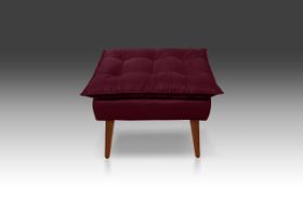 Puf Opala Suede Bordô- Modena Decor Puf Opala Suede Bordô- Modena Decor