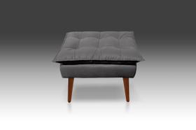 Puf Opala Suede Cinza Escuro-Modena Decor