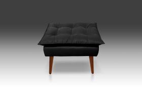 Puf Opala Suede Preto-Modena Decor