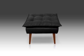 Puf Opala Suede Preto-Modena Decor Puf Opala Suede Preto-Modena Decor