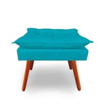 Puf Puff Opala Banqueta Suede Tiffany Para Hall De Entrada