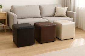 Puf, Puff para Sala, Quarto Quadrado, Dado (TRICEN) 42 Cm AlturaToninho Pufs Qualidade Garantida