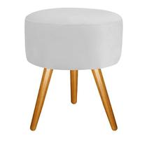 Puf, Puff Para Sala Redondo Pé Palito Suede Cores