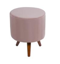 Puf Redondo Rose Para Penteadeira Sala Quarto Decorativo