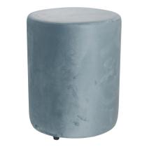 Pufe Banco Decorativo Redondo 3 Pés ul Turquesa