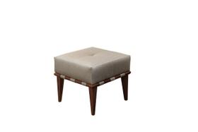 Pufe Banqueta Noé Luxo Puff Madeira Maciça