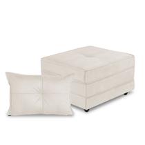 Pufe Cama Dobrável 70cm Slim Com Almofada