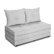 Pufe Cama Dobrável Casal 130 Com 02 Almofadas Premium