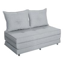 Pufe Cama Dobrável Casal 130 Com 02 Almofadas Premium - Due Decor