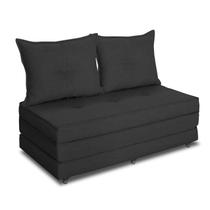 Pufe Cama Dobrável Casal 130 Com 02 Almofadas Premium