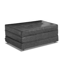 Pufe Cama Solteiro Dobrável Com Rodízios Linha Super