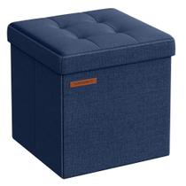 Pufe de armazenamento SONGMICS dobrável 30x30x30 cm 1,6 kg Pufe de armazenamento SONGMICS dobrável 30x30x30 cm 1,6 kg