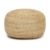 Pufe Otomano REDEARTH Redondo de Juta 46x46x25cm Natural Pufe Otomano REDEARTH Redondo de Juta 46x46x25cm Natural