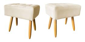 Pufe pé palito quadrado Pufe pé palito quadrado