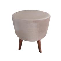 Pufe Puff Puf Banco Decorativo Redondo 4 Pés Banqueta