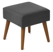 Pufe Puff Quadrado Tecido Suede com 4 Pé Palito para Quarto Closet Sala DIRETO DA FABRICA