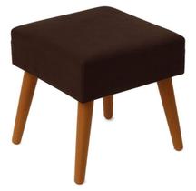 Pufe Puff Quadrado Tecido Suede com 4 Pé Palito para Quarto Closet Sala DIRETO DA FABRICA