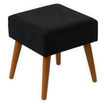 Pufe Puff Quadrado Tecido Suede com 4 Pé Palito para Quarto Closet Sala DIRETO DA FABRICA