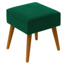 Pufe Puff Quadrado Tecido Suede com 4 Pé Palito para Quarto Closet Sala DIRETO DA FABRICA