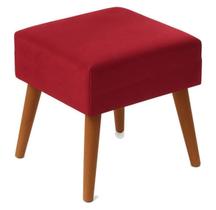 Pufe Puff Quadrado Tecido Suede com 4 Pé Palito para Quarto Closet Sala DIRETO DA FABRICA