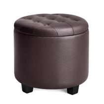 Pufe Redondo com Armazenamento SONGMICS em material sintético 45 x 45 x 44 cm Pufe Redondo com Armazenamento SONGMICS em material sintético 45 x 45 x 44 cm