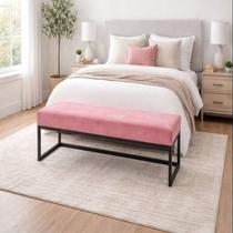 Puff 100cmx40cmx50cm Rosa/Preto