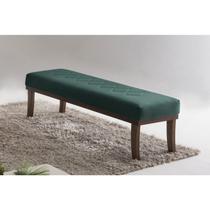 Puff 140cm Pés Imbuia Theo Verde
