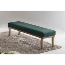 Puff 140cm Pés Mel Theo Verde Puff 140cm Pés Mel Theo Verde