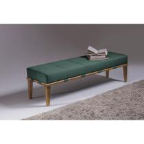 Puff 2 Lugares Livia 140cm SFN Verde e Mel