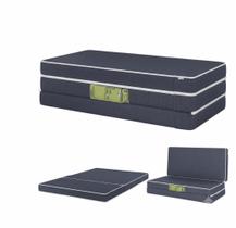 Puff 3 Em 1 Cama Casal Espuma D28 Azul 28x60x36 Plumatex Puff 3 Em 1 Cama Casal Espuma D28 Azul 28x60x36 Plumatex
