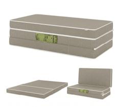 Puff 3 Em 1 Cama Casal Espuma D28 Bege 28x60x36 Plumatex Puff 3 Em 1 Cama Casal Espuma D28 Bege 28x60x36 Plumatex