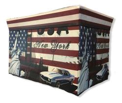 Puff Adapt Panosul Estampas - 48cm X 30cm X 30cm Puff Adapt Panosul Estampas - 48cm X 30cm X 30cm