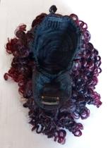 Puff Afro Cacheado com Franja