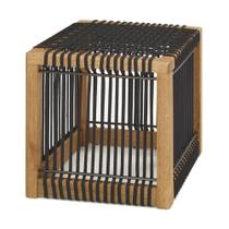 Puff Alcácer Corda Preta Stain Jatoba 40cm - 67151