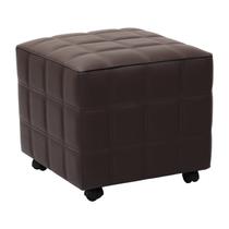 Puff Almofada Quadrado para Quarto Tb Marrom Tabaco