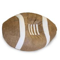 Puff American Ball em material sintético Bege