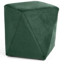 Puff Ametista D02 Veludo Verde Musgo C-303 Puff Ametista D02 Veludo Verde Musgo C-303