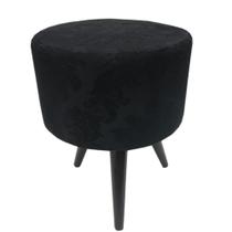 Puff Angel Redondo Pé Palito 75 Preto Puff Angel Redondo Pé Palito 75 Preto