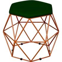 Puff Aramado Bronze Six L02 Suede Verde Musgo Puff Aramado Bronze Six L02 Suede Verde Musgo