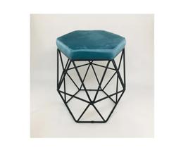 Puff aramado Turquesa / Preto